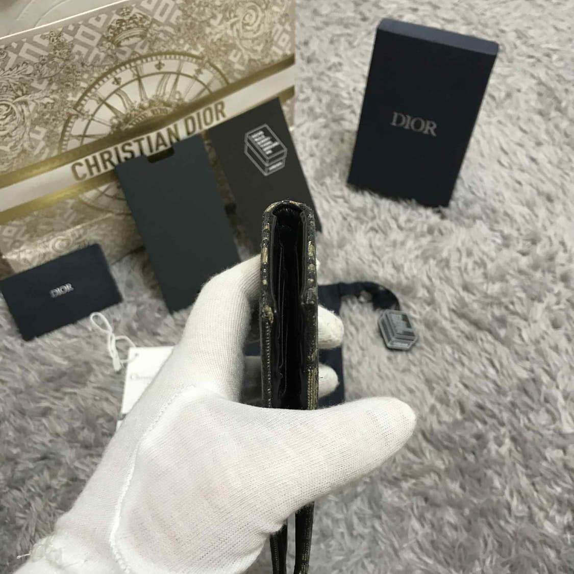 {클로젯}[크림 풀구성]디올 오블리크 오거나이저 카드지갑 상품이미지9