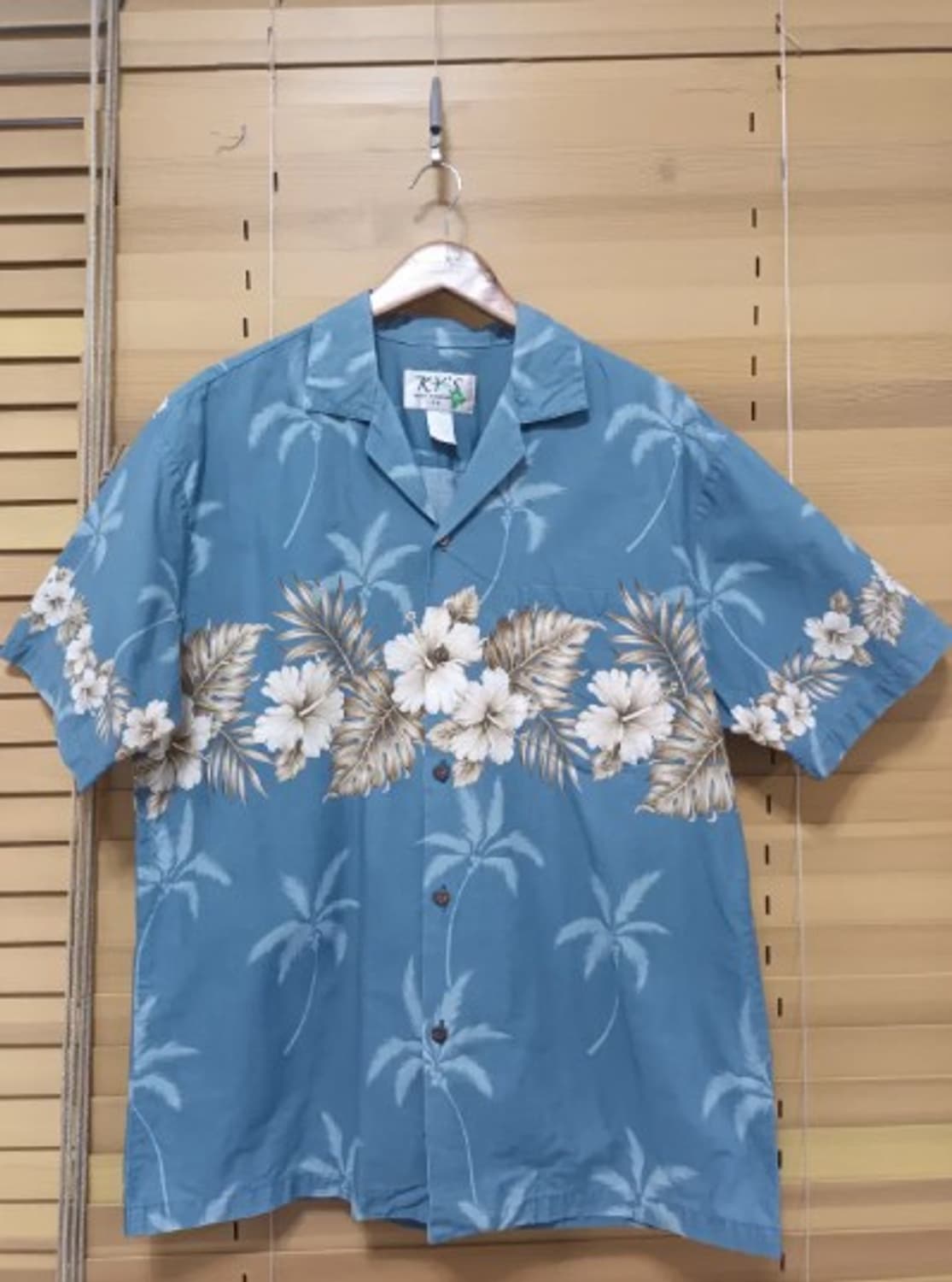 KY's 남성 블루하와이안반팔셔츠 상품이미지2