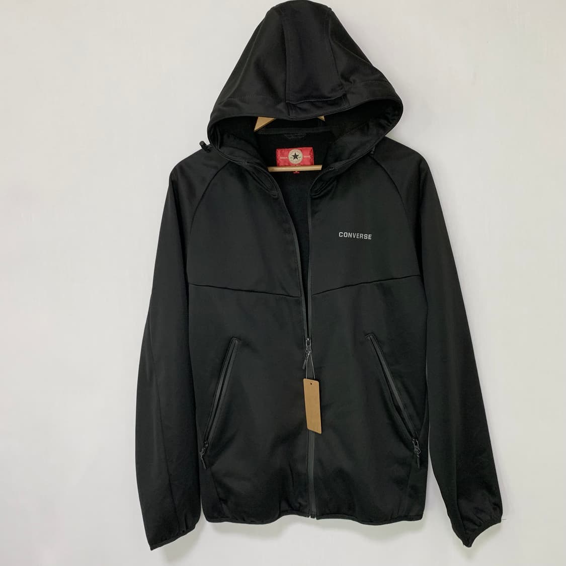 컨버스 후드 져지 집업 블랙 빈티지 남녀공용 M 상품이미지1