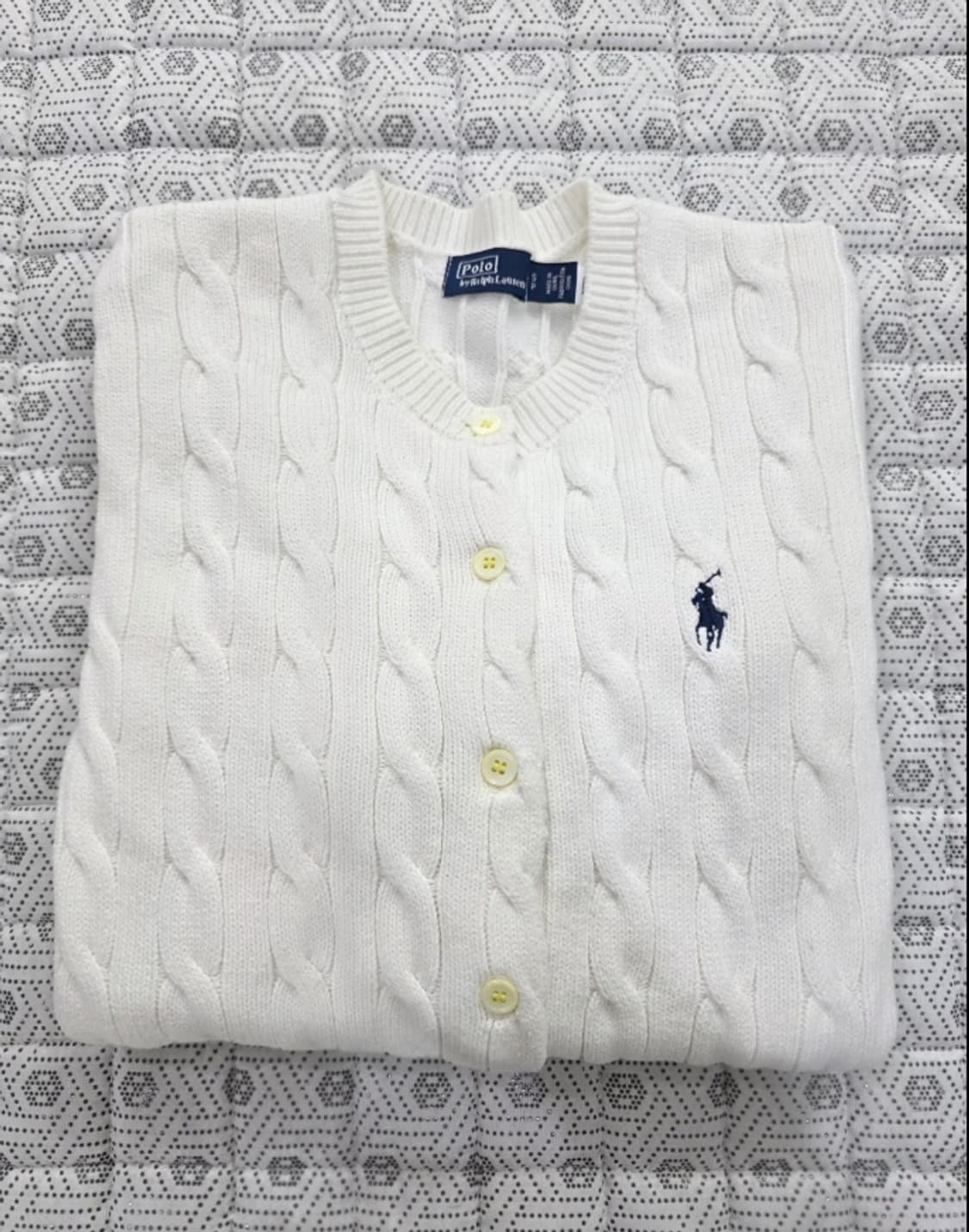 (상태최상) 폴로 랄프로렌 케이블 니트 가디건 신형 ~55 상품이미지3