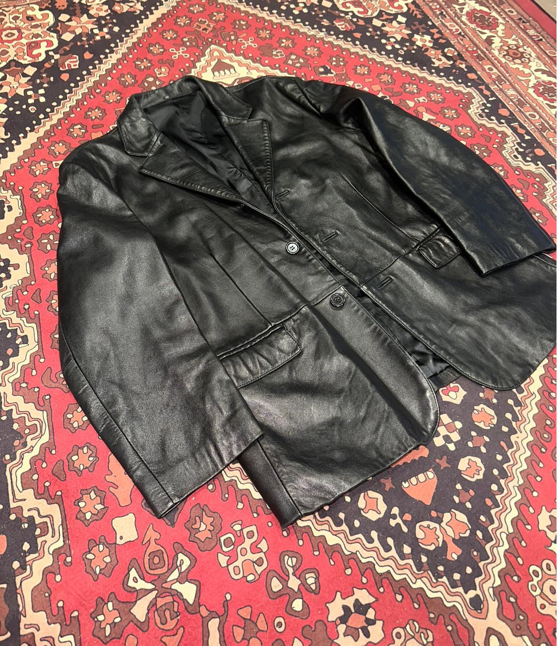 ( XL ) 가죽마이 가죽자켓 블레이져 블레이저 가죽코트 가죽카코트 상품이미지2