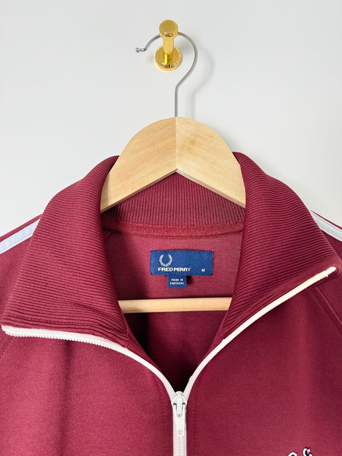 프레드페리 트랙탑 버건디 상품이미지2