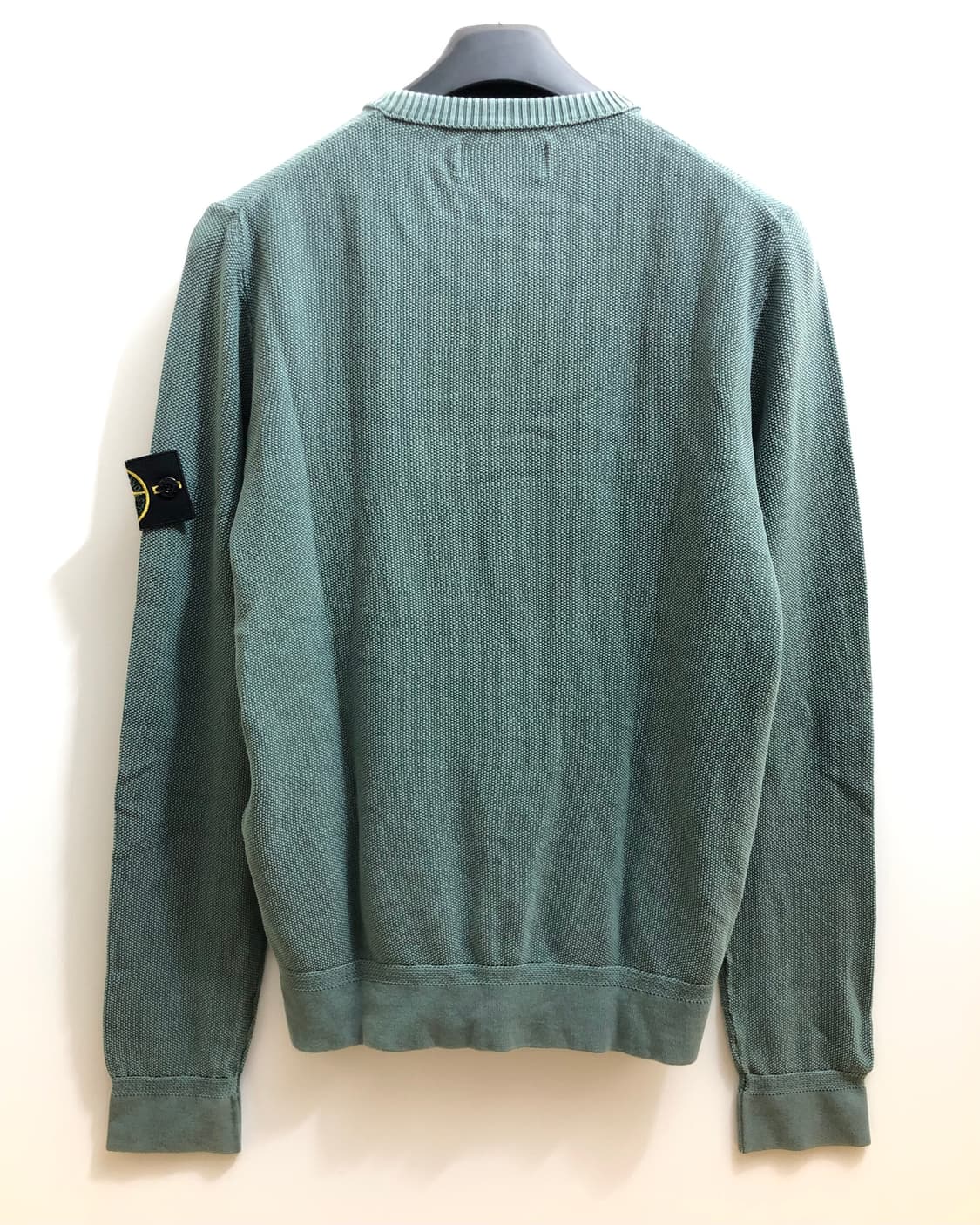 [M] 스톤아일랜드 와펜 패치 니트 에메랄드 상품이미지2