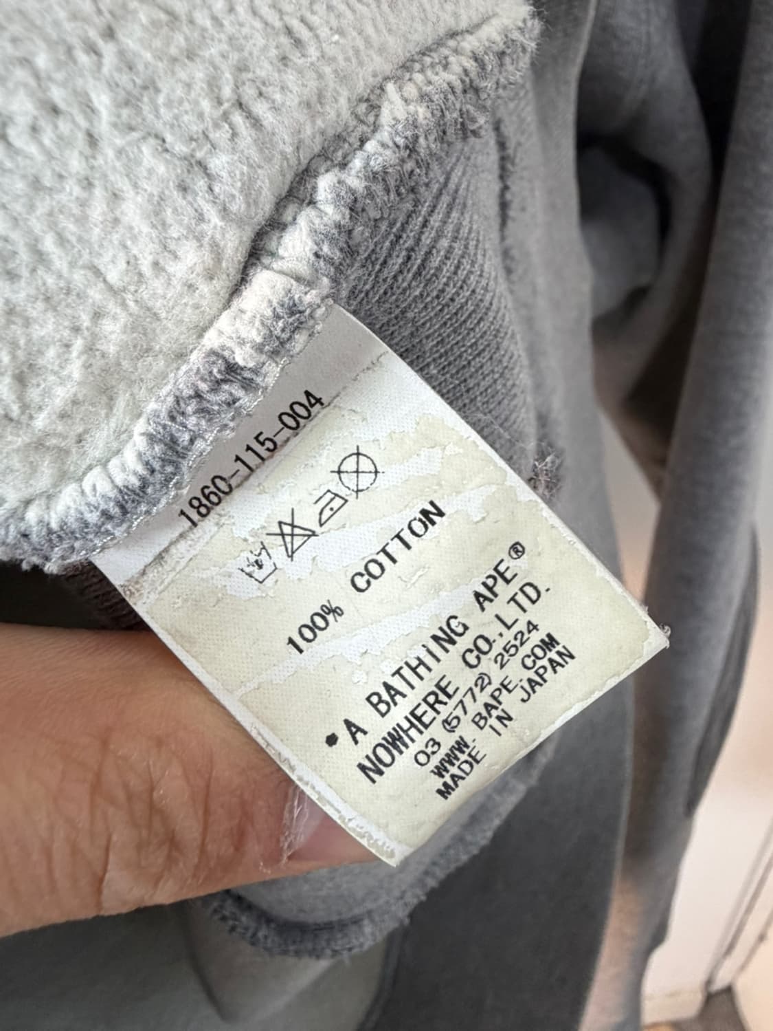 베이프 그레이 후드집업 상품이미지9