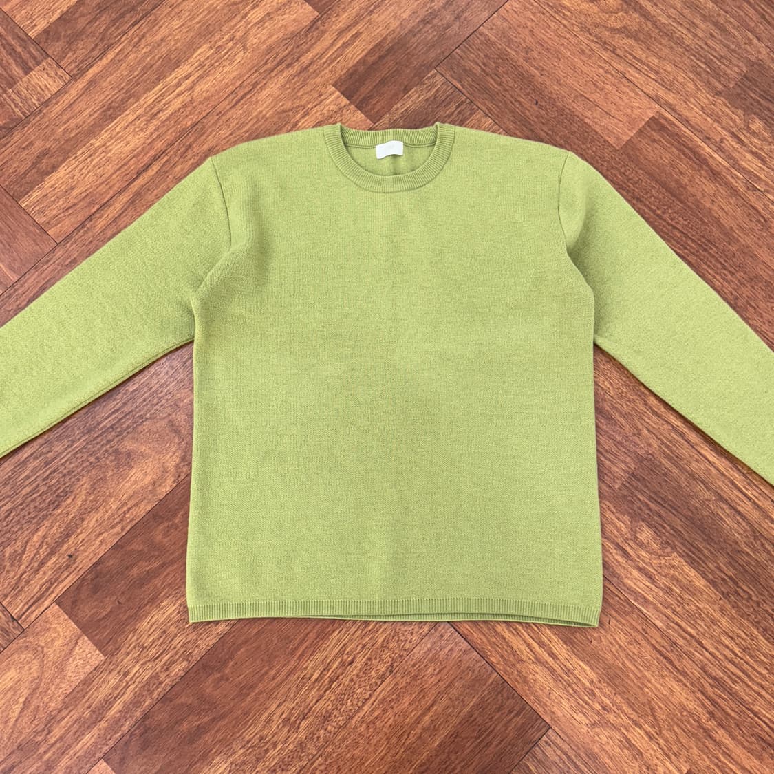 L coor 쿠어 탑필 캐시미어 아보카도 라운드 니트  상품이미지3