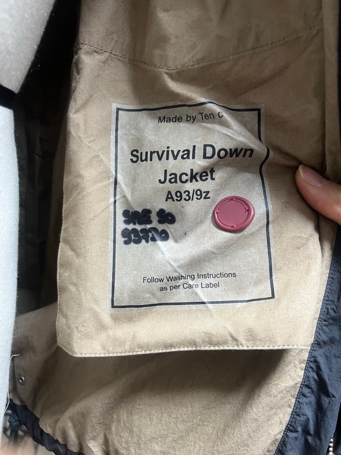 [50]Ten C 서바이벌 다운 다크그레이 패딩 상품이미지4