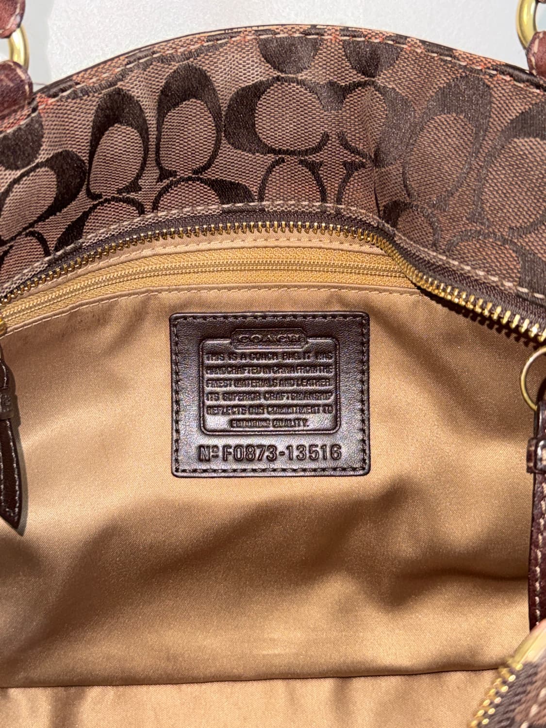Coach brown multi pattern patchwork 숄더백 상품이미지7