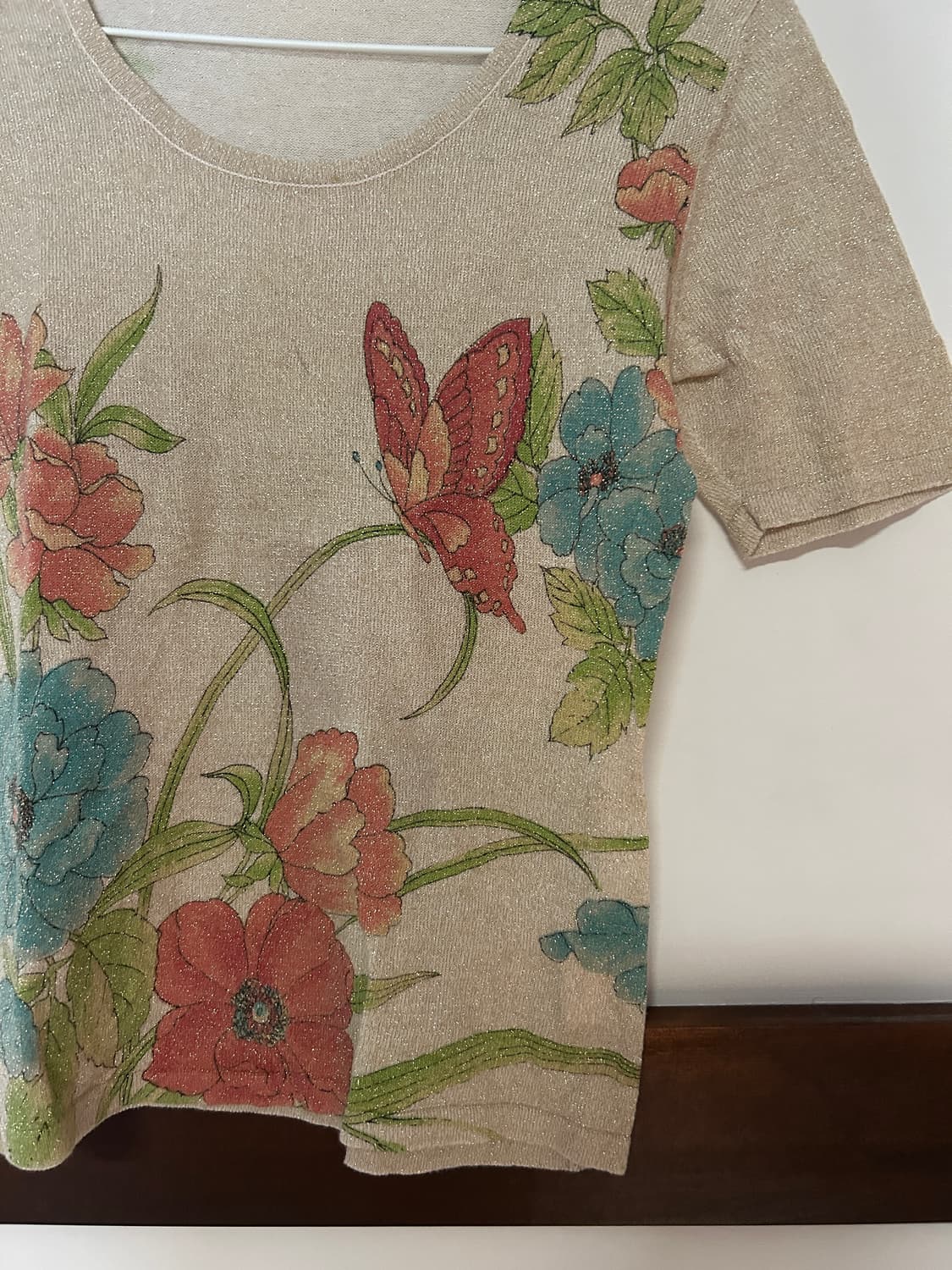 반짝이 꽃 나비 반팔  상품이미지4