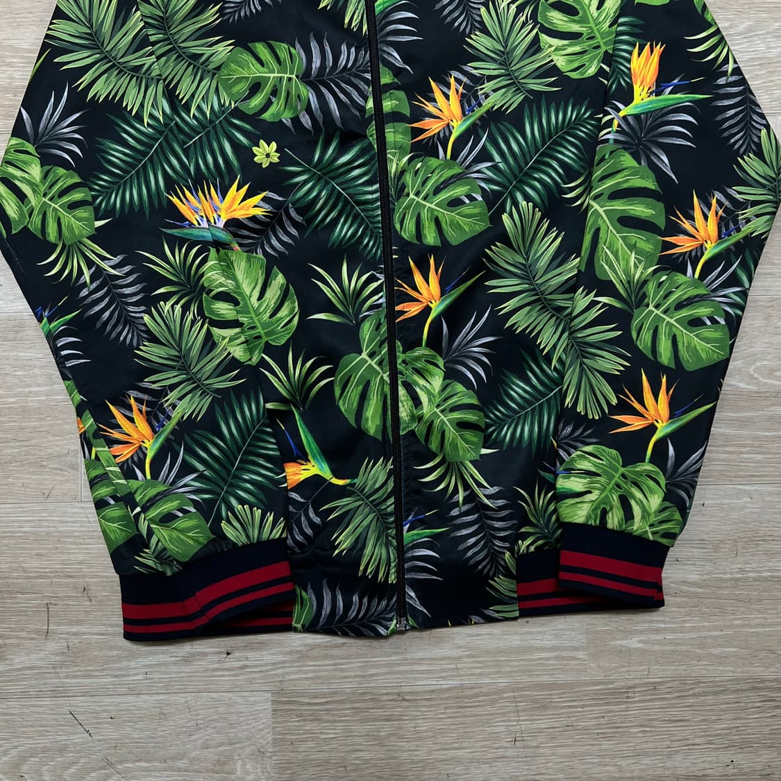 자라 맨 트로피컬 리프 하와이안 져지 트랙탑 자켓 [트로피컬] S/90 상품이미지3