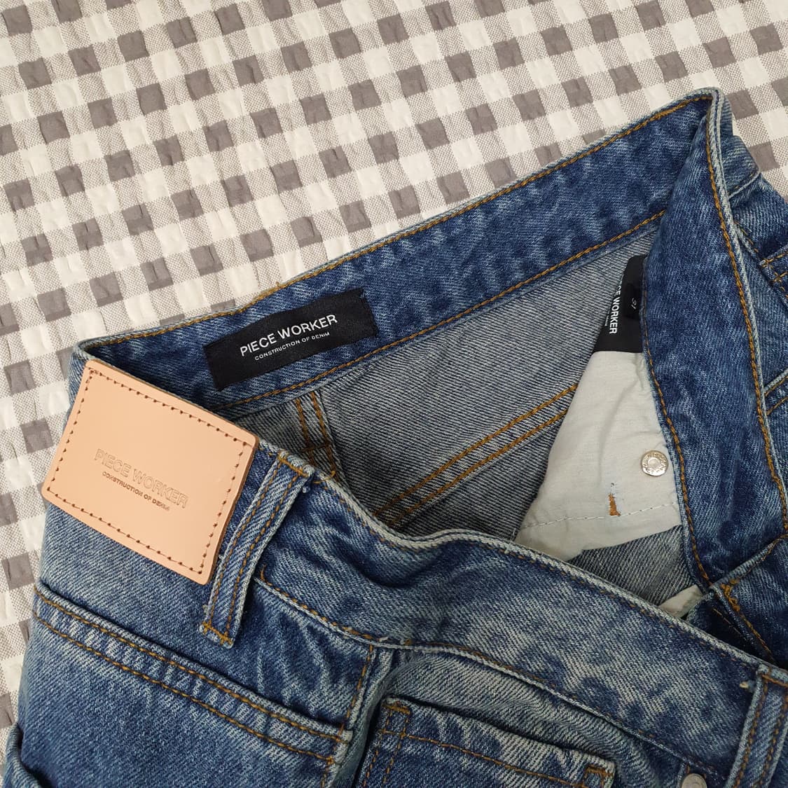 피스워커 와이드 데님 청바지 남자31 상품이미지2