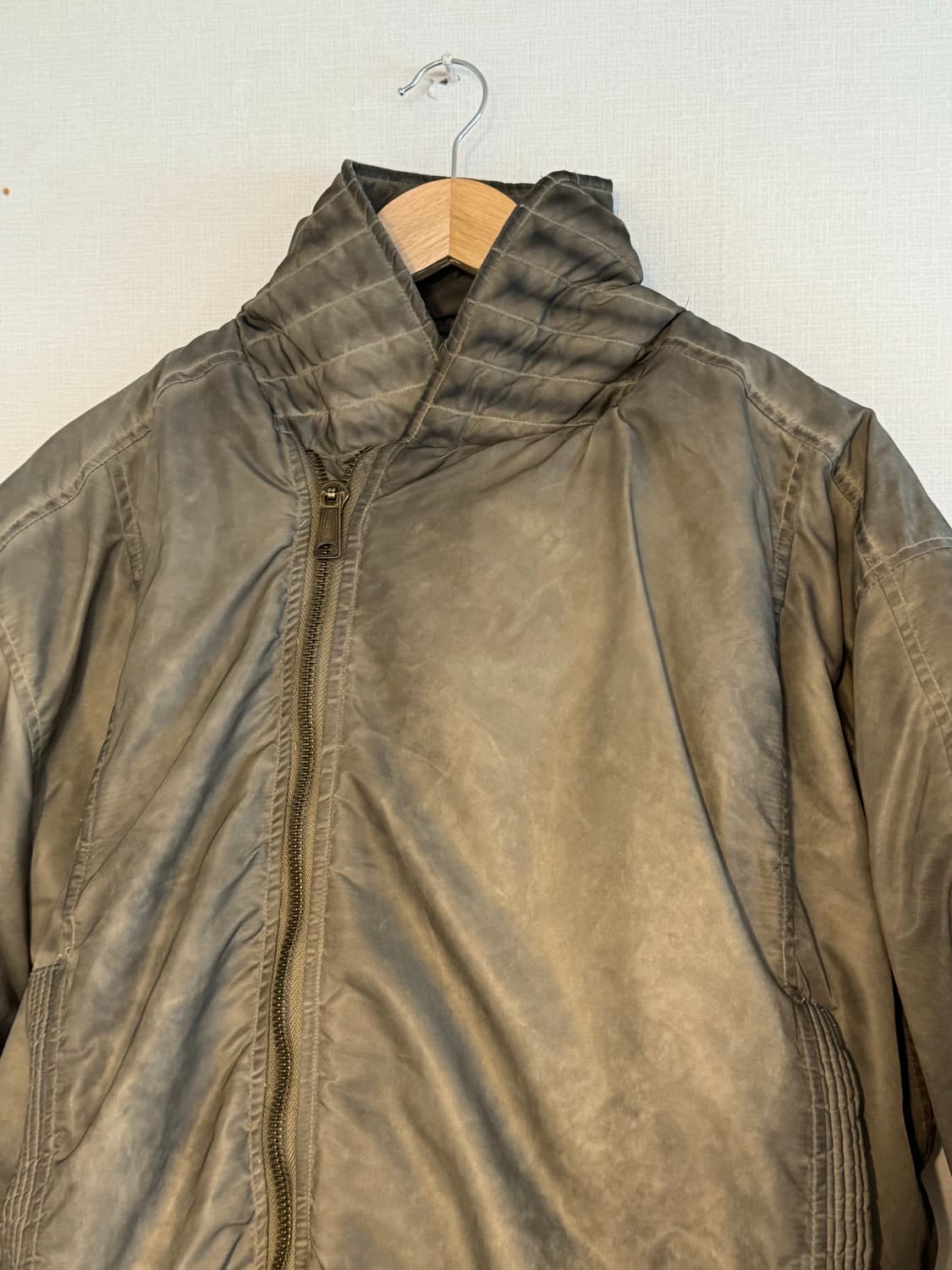 Asymmetrical Zip Bomber Jacket  상품이미지2