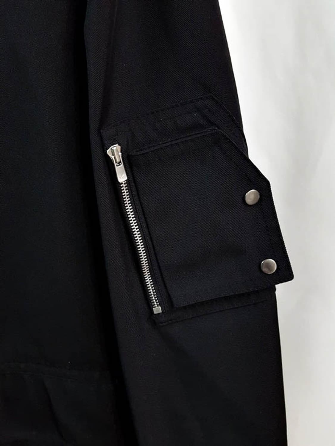 질스튜어트 남성 오버핏 쉘파카 자켓 블랙 상품이미지4