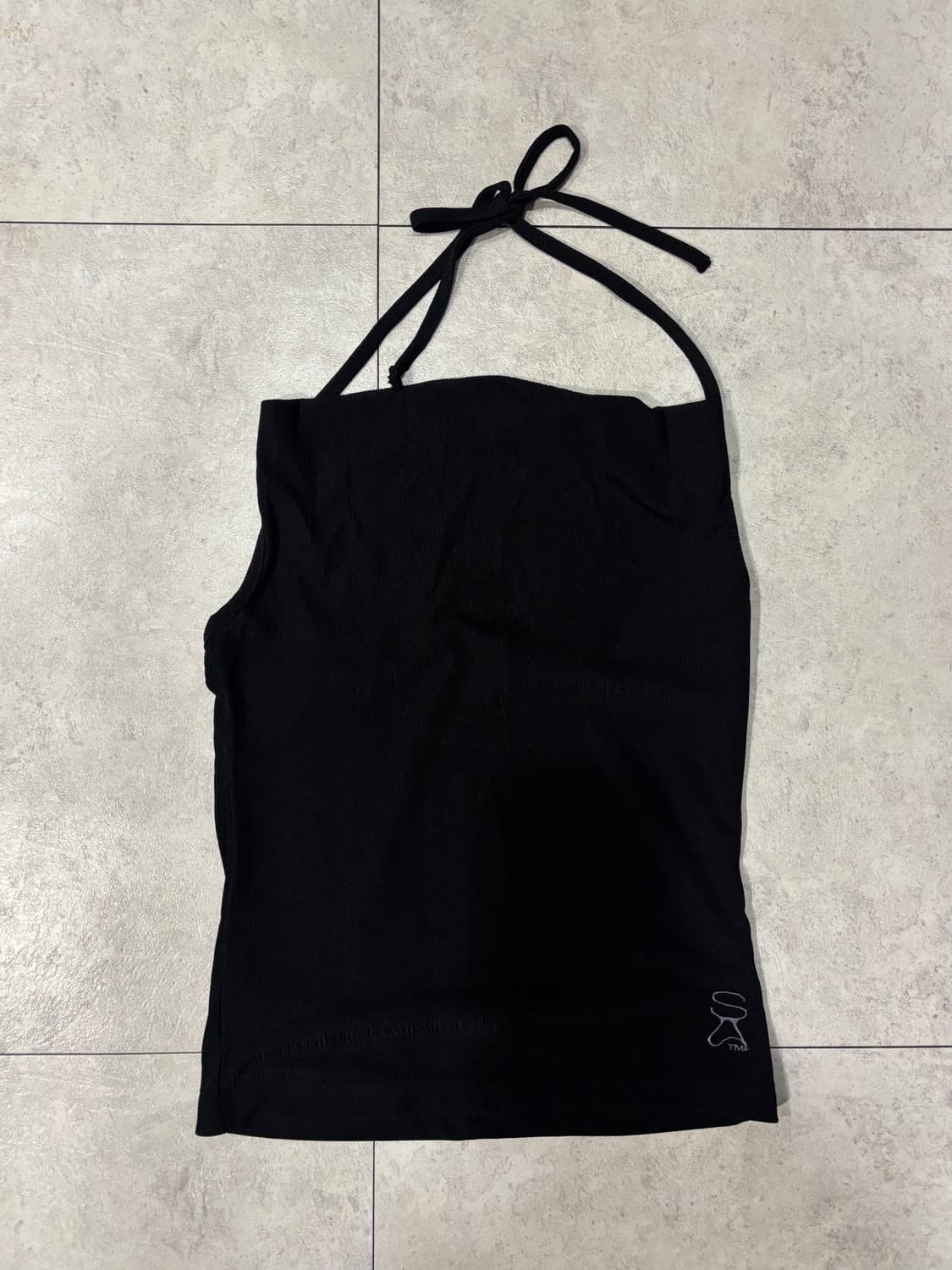 스컬프터) Basic Symbol Logo Cowl Top BK M 상품이미지4