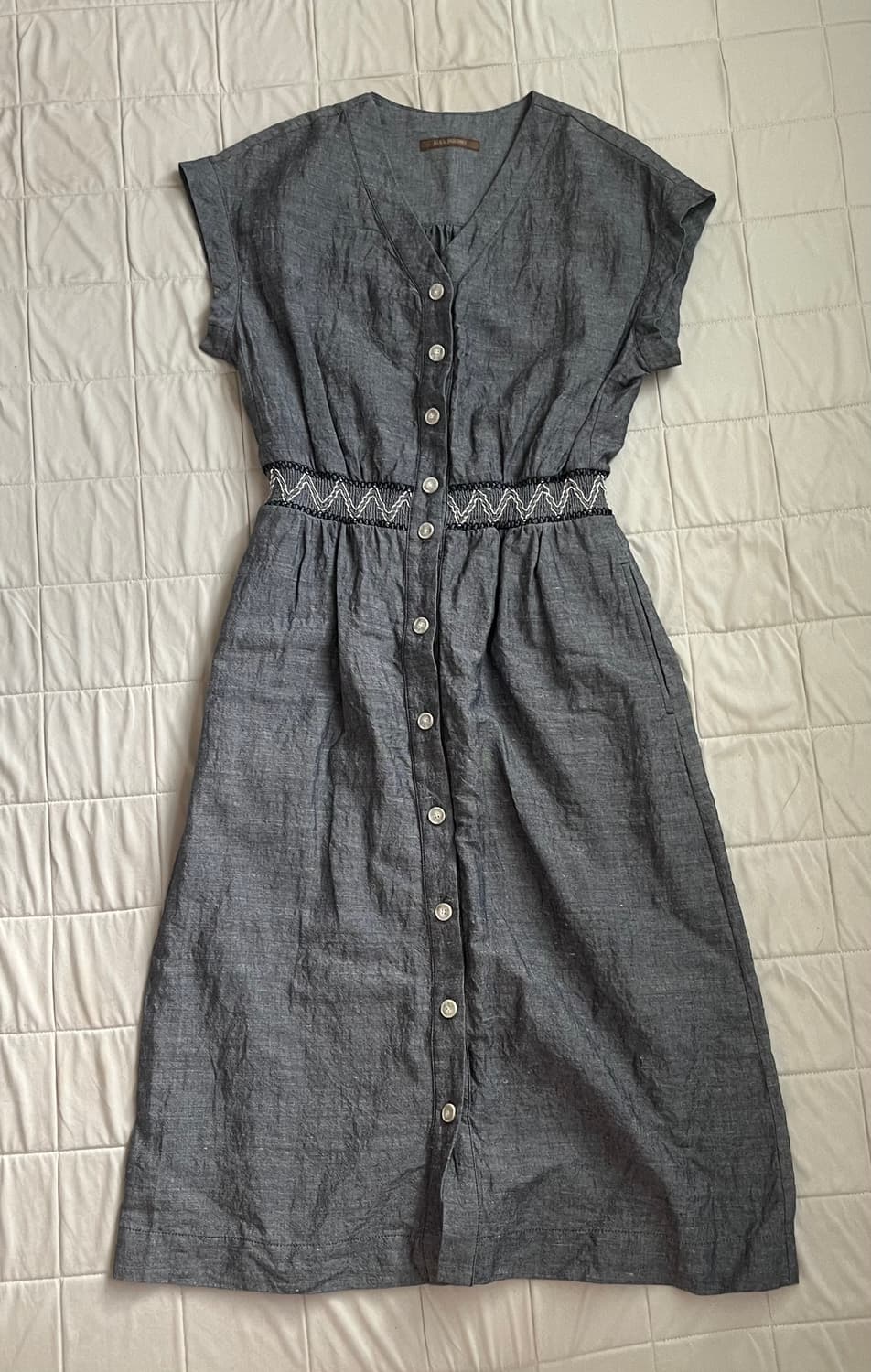 빈티지 모리 데님 롱스커트 상품이미지2