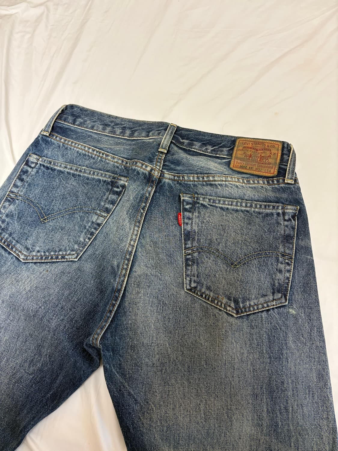 (새상품) LVC 501Z XX 데미지 워싱 데님 32x34 상품이미지5