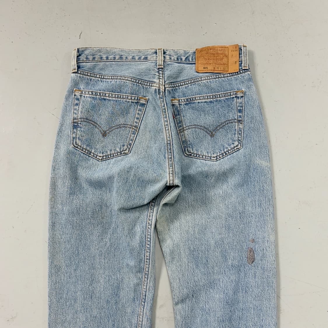 96s 리바이스 501 페인팅 자수 데님  상품이미지6