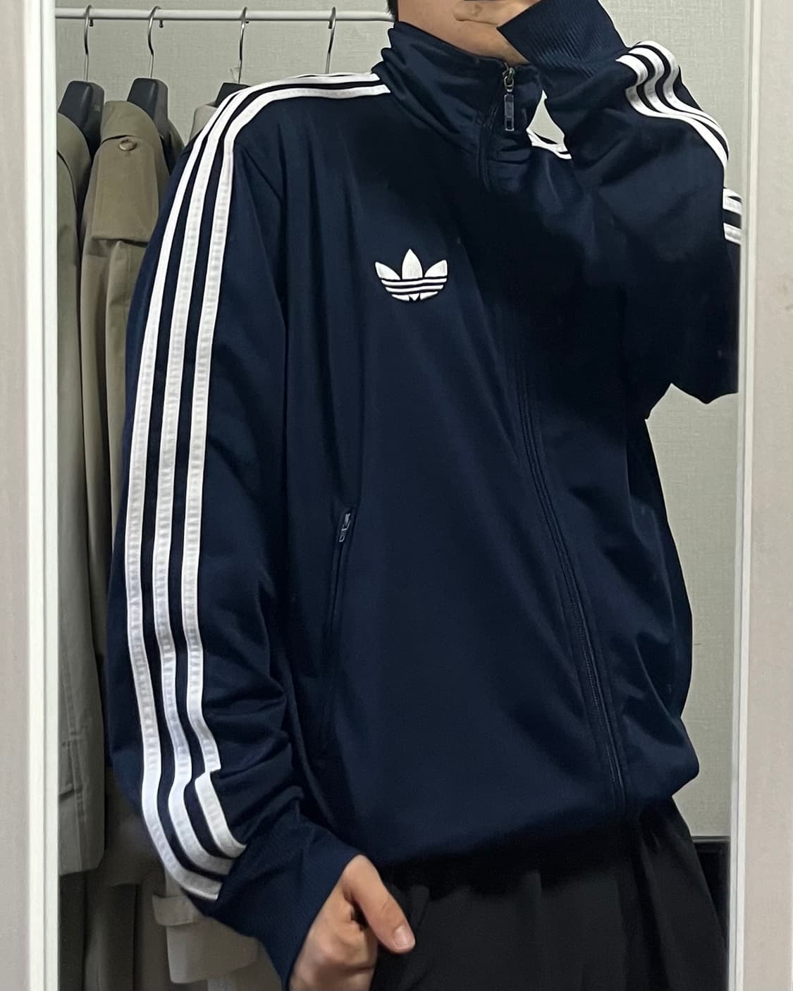 아디다스 파이어버드 트랙탑 네이비 상품이미지2