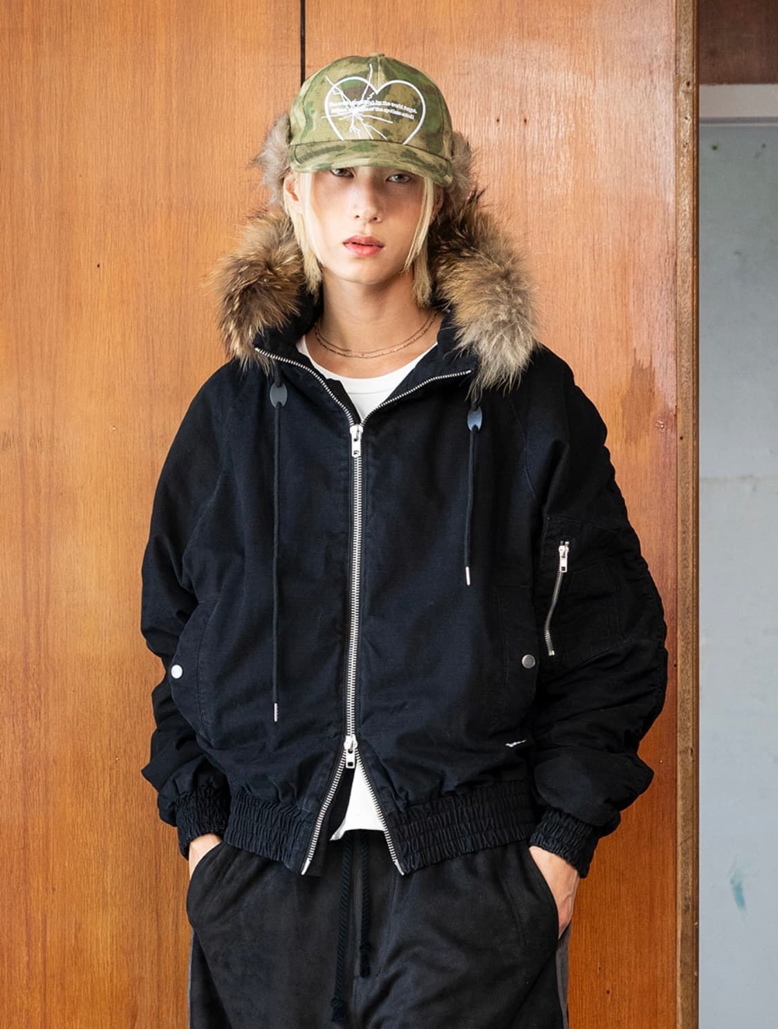 글랙 러스티 N2B 숏 파카 ( black ) - M 상품이미지2