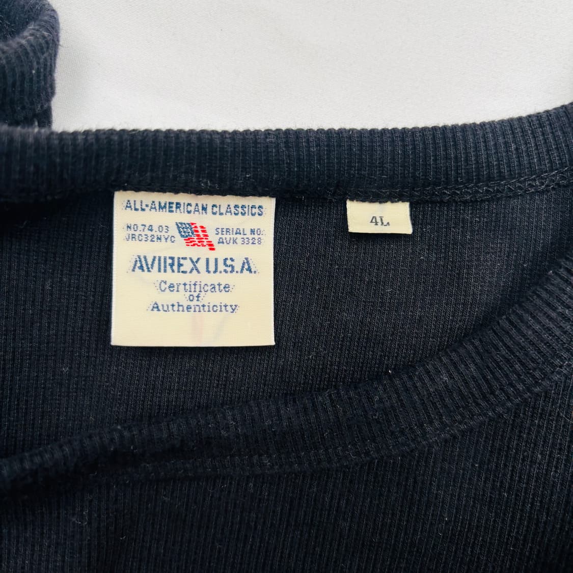 아비렉스 빈티지 블랙 오버핏 니트 4XL 상품이미지7