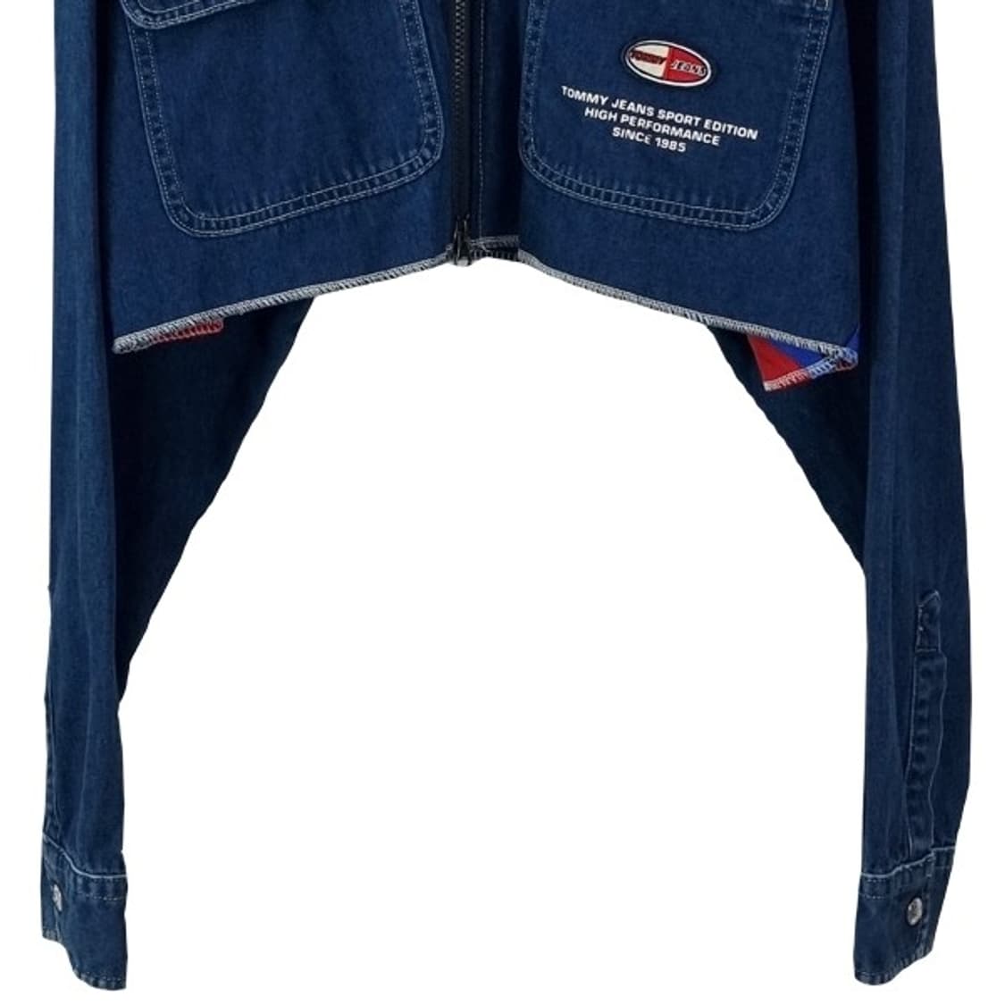 [타미힐피거] 오버사이즈 크롭 데님 자켓 M17737 상품이미지5