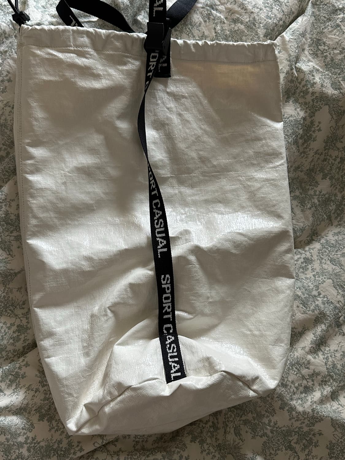 헤리티지플로스 페이턴트 스포츠백 화이트 상품이미지4