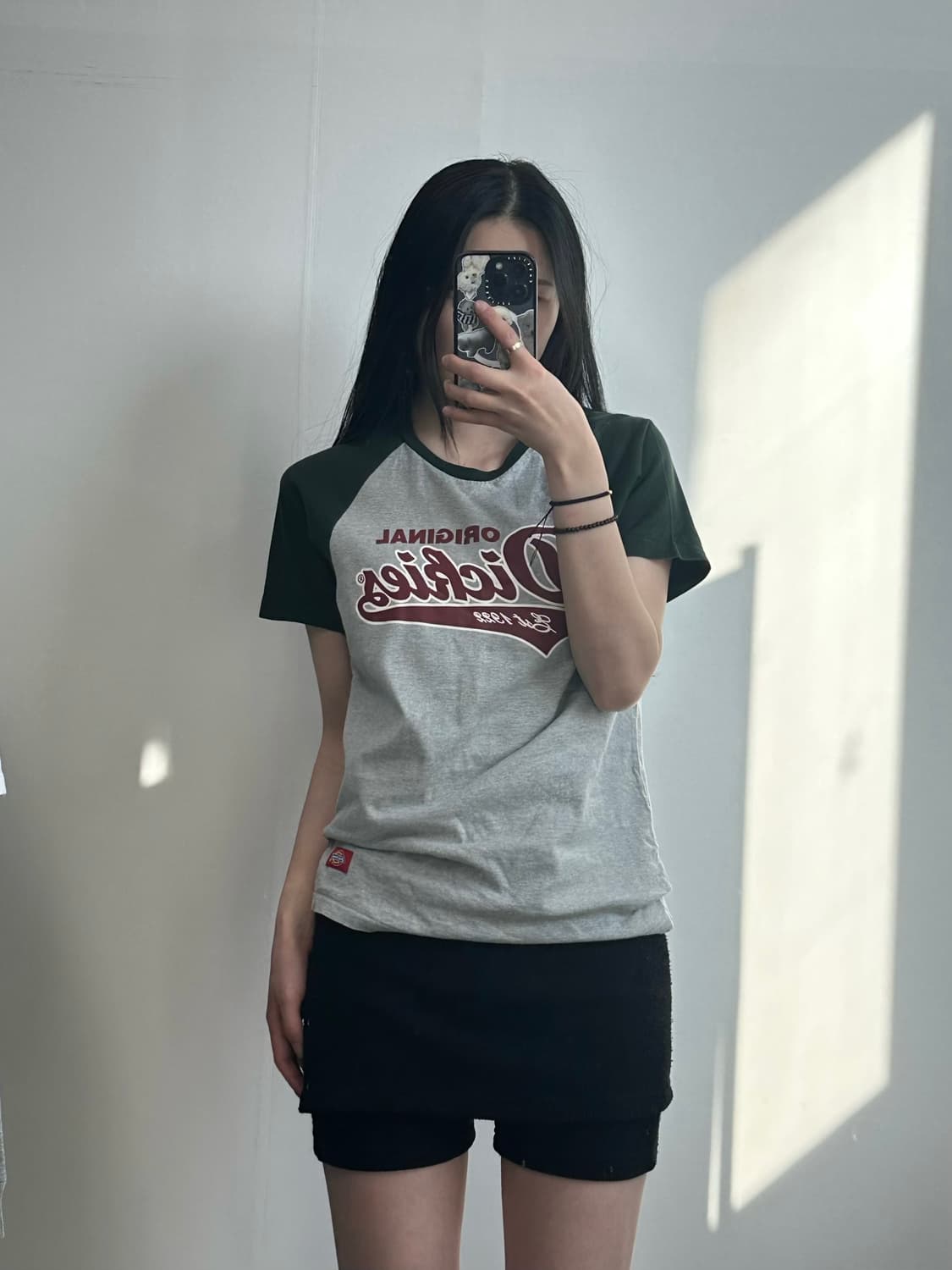디키즈 그레이 카키 나그랑 반팔 티셔츠 상품이미지1