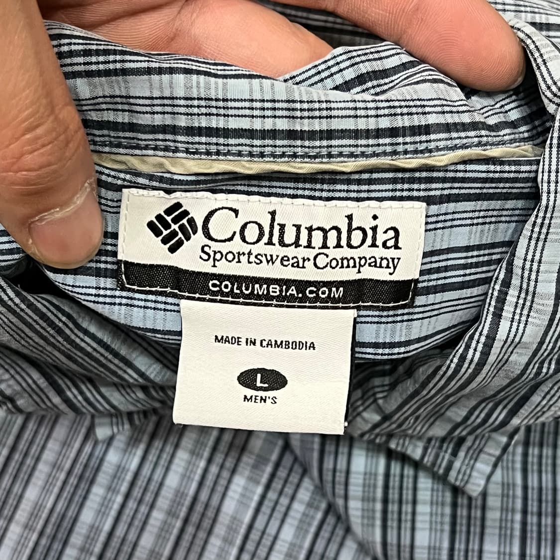  컬럼비아 체크 하프 셔츠 y16436 상품이미지6