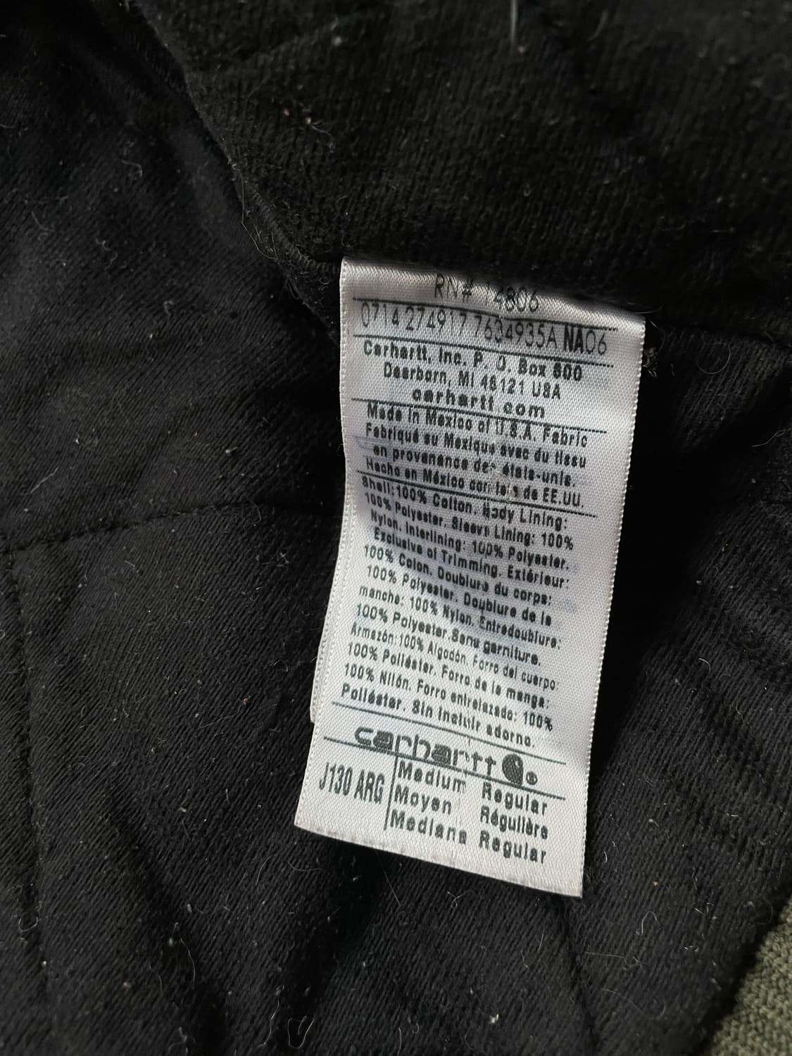 칼하트 j130 ARG 아미그린 액티브 샌드스톤 carhartt 빈티지 상품이미지7