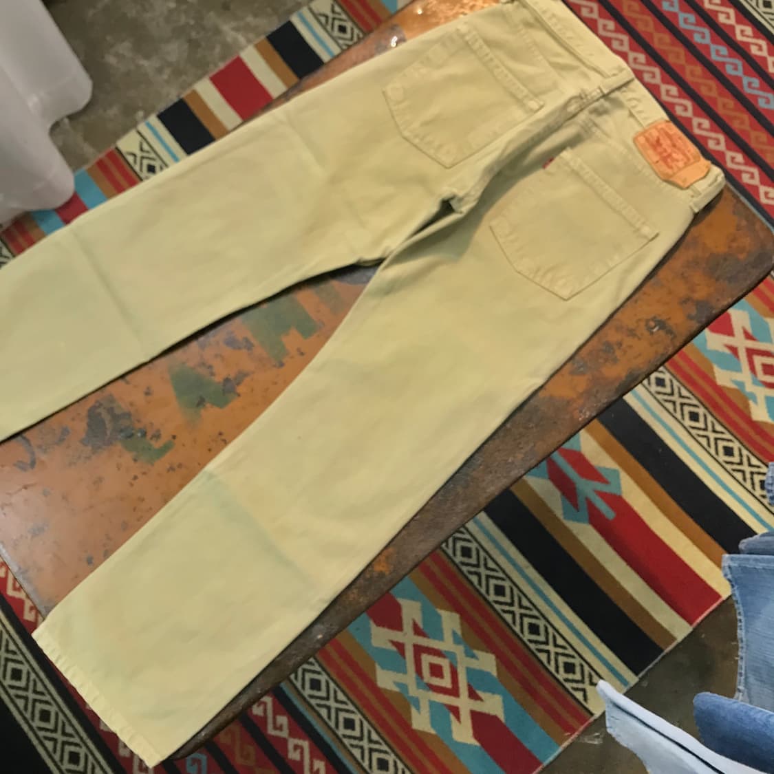 리바이스 501 베이지 데님 팬츠 청바지 허리 29 사이즈 상품이미지2