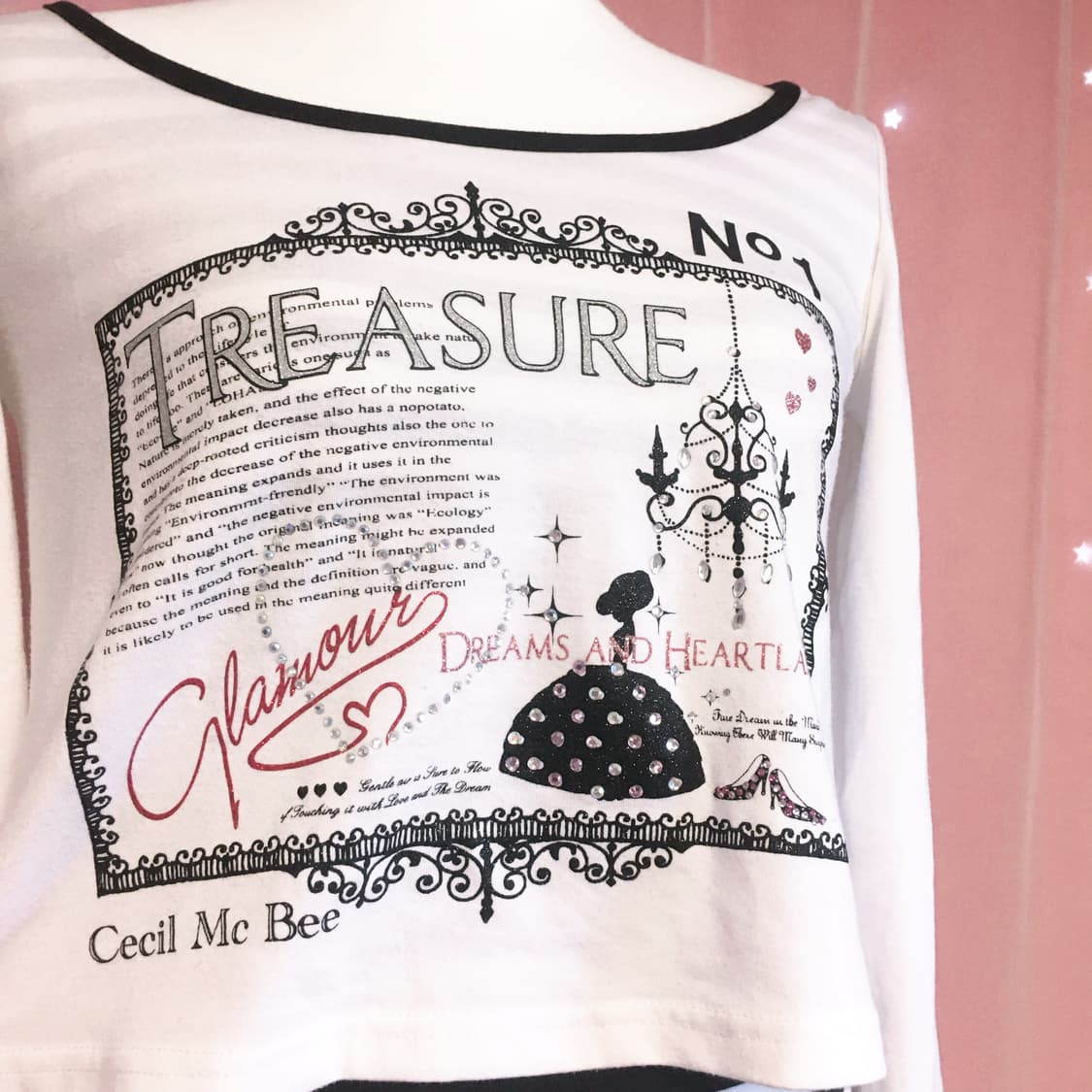 세실맥비 레이어드 탑 갸루 헤이세이 y2k 유일매물 상품이미지4