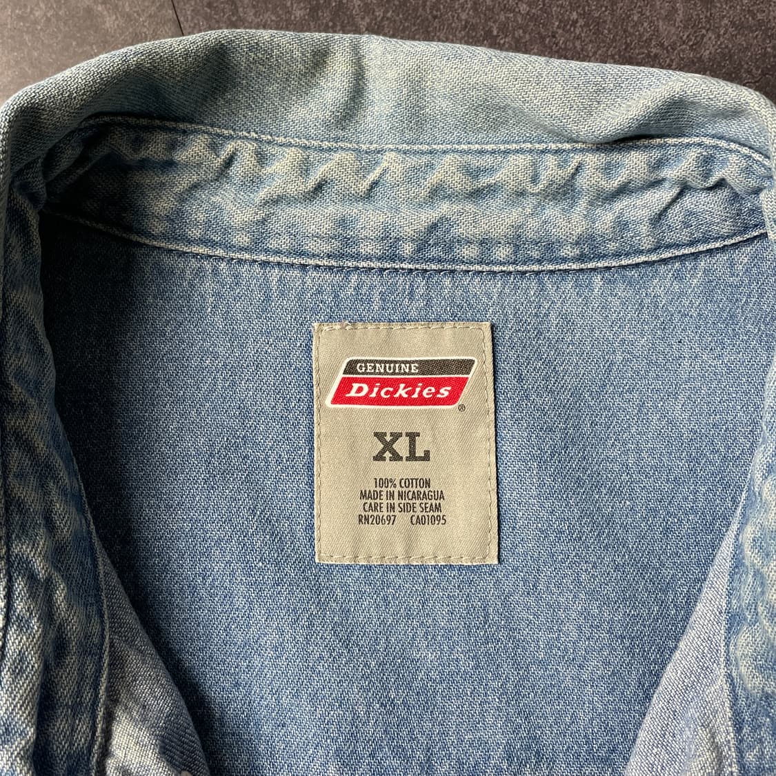 DICKIES 디키즈 빈티지 데님 코튼셔츠 A00423 상품이미지9