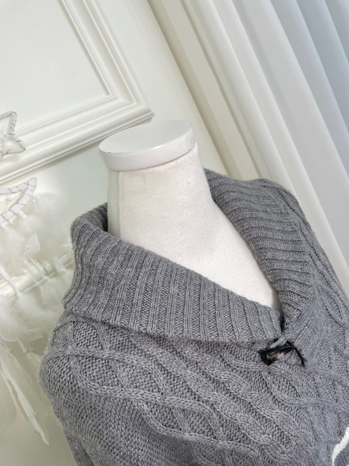 gray collar button point twist stripe sw 상품이미지6