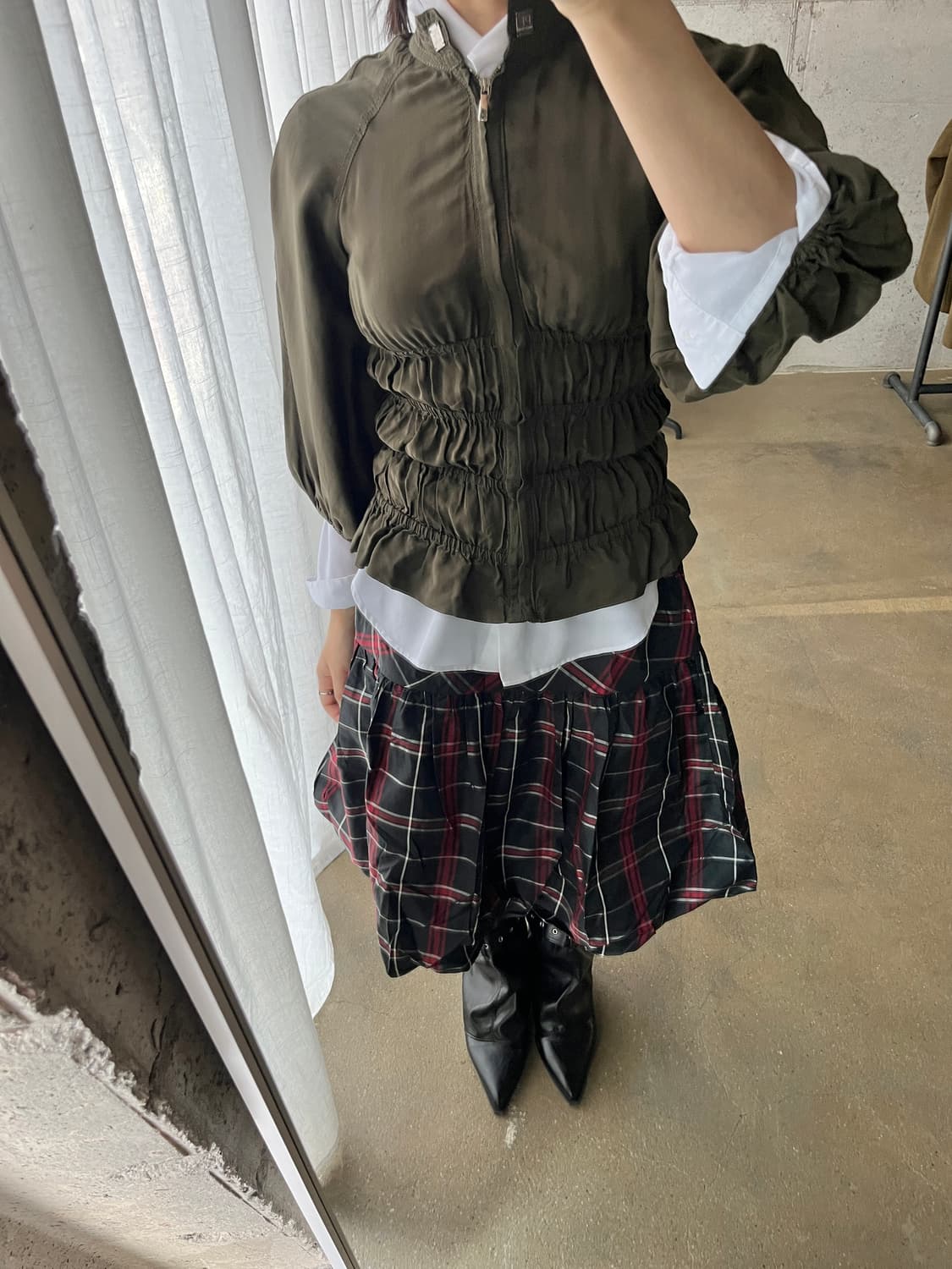 Paola Frani 셔링 자켓 Made in Italy 상품이미지4