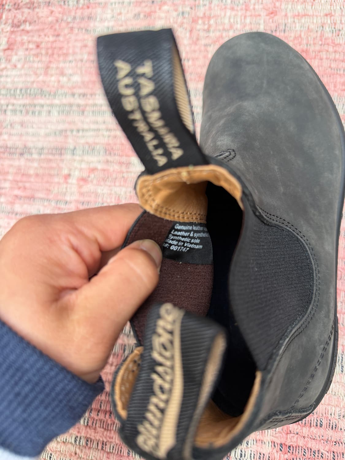 Blundstone 587 블론드스톤 러스크 블랙 스웨이드 누벅부츠 상품이미지8