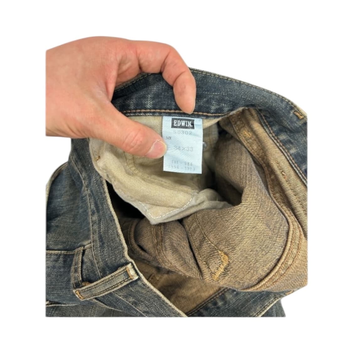 XL) 에드윈 503 레귤러 워시드 인디고 데님팬츠 BD-055 상품이미지9