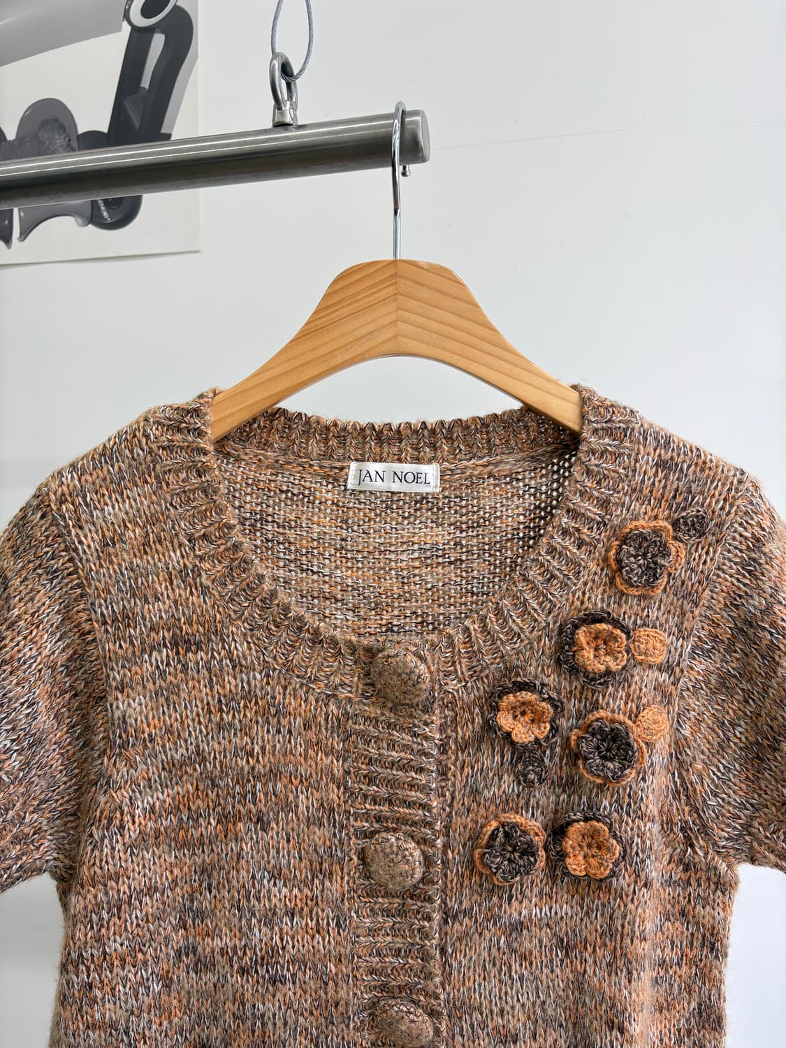 JAN NOEL 니트 반팔 가디건 상품이미지2