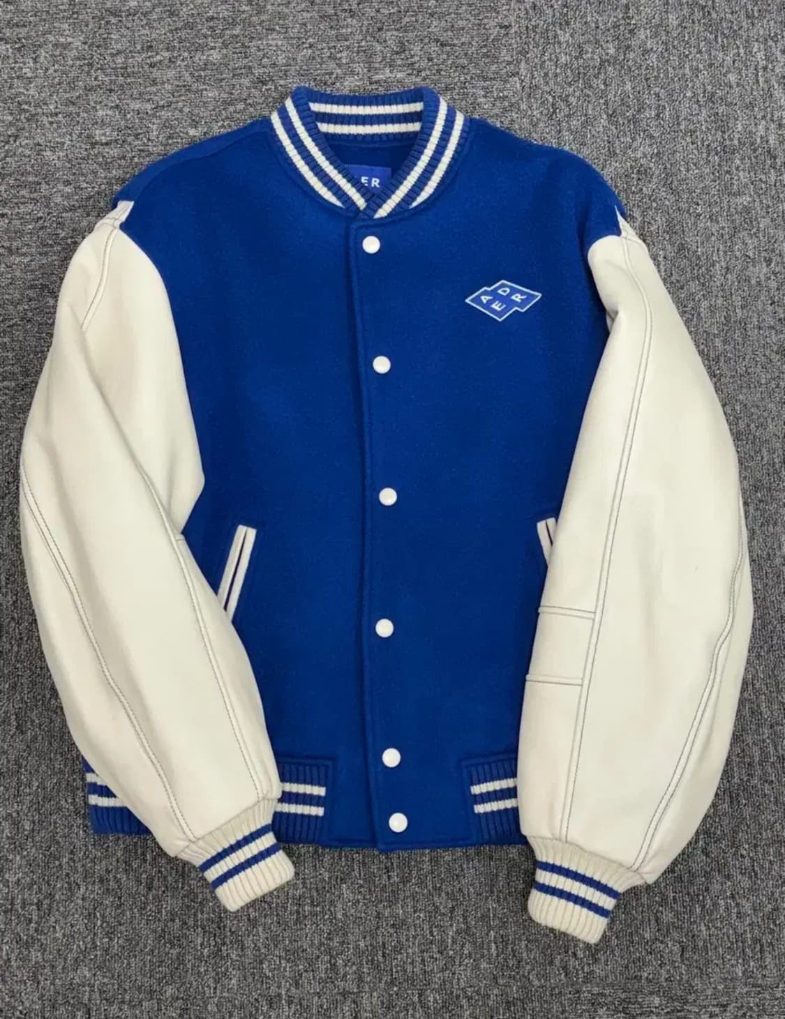 아더에러 오리진 7주년 바시티 자켓 블루 A1 상품이미지1