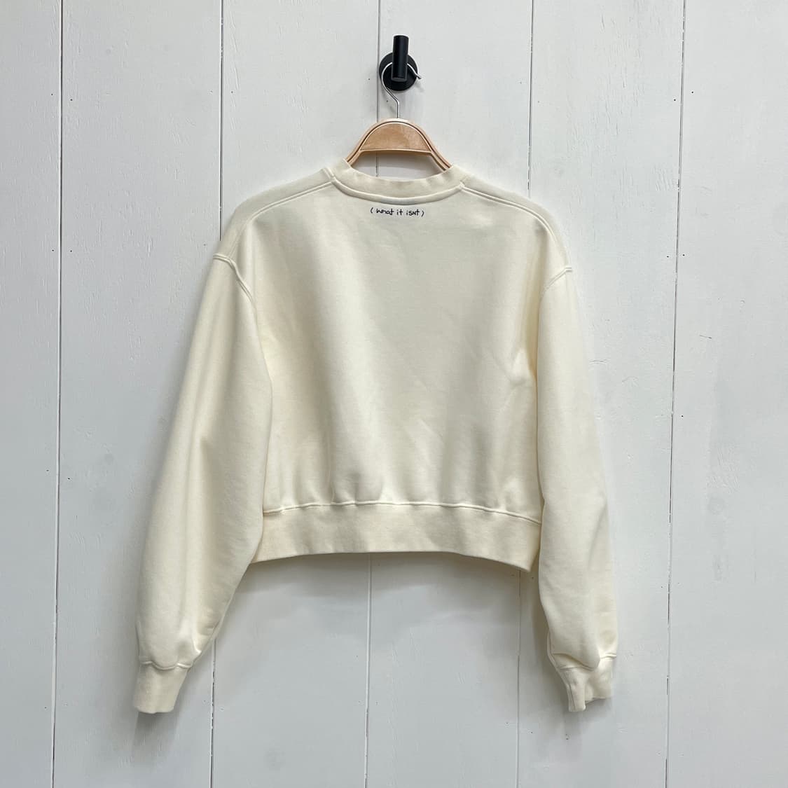 와릿이즌 마크 곤잘레스 로고 크롭 맨투맨 상품이미지3