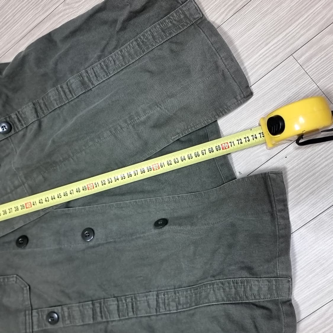 독일군 hbt 빈티지 야상 자켓 카키색 남방 스타일(100) 상품이미지5