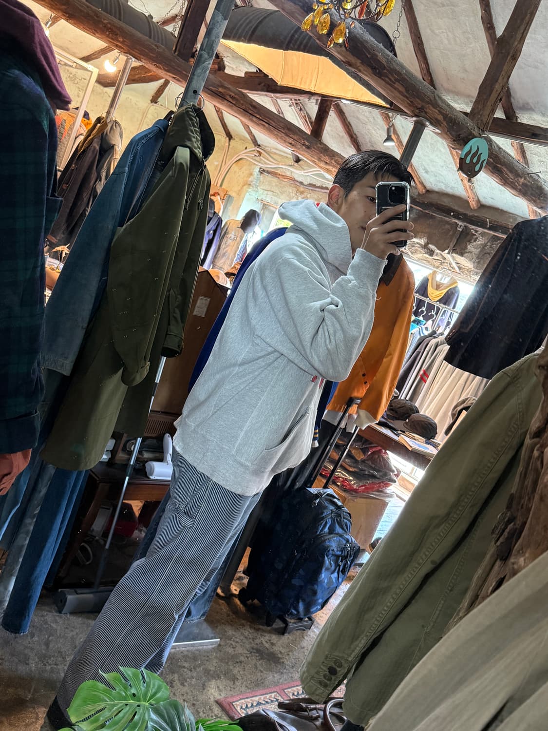 The Cotton Exchange 더 코튼 익스체인지 리버스위브 후디  상품이미지4