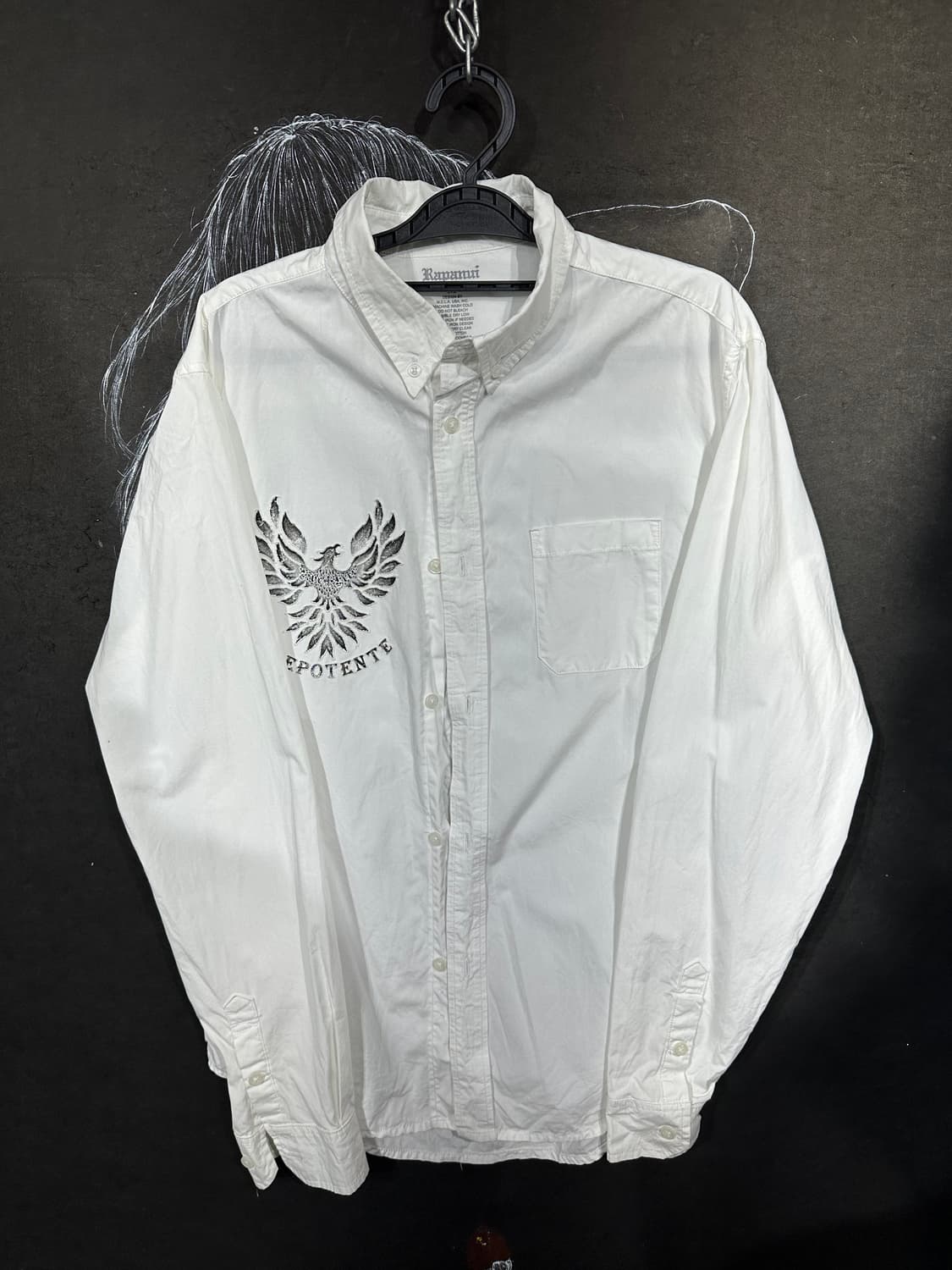 JPN Prepotente 화이트 고딕 자수 셔츠 자켓 M 상품이미지6
