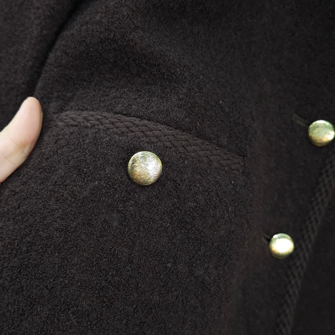 빈티지 oxford quincy 금장 울자켓- 우먼44-55정도 상품이미지4