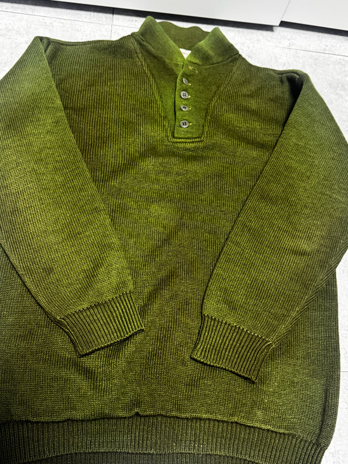 [L] 50S 미군 5버튼 하이넥 스웨터 상품이미지3