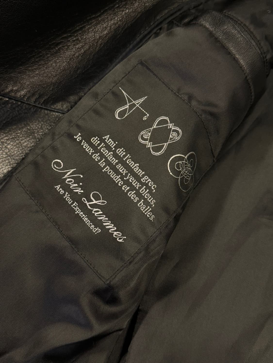 느와르 라르메스 램스킨 레더자켓 슬림100 상품이미지9