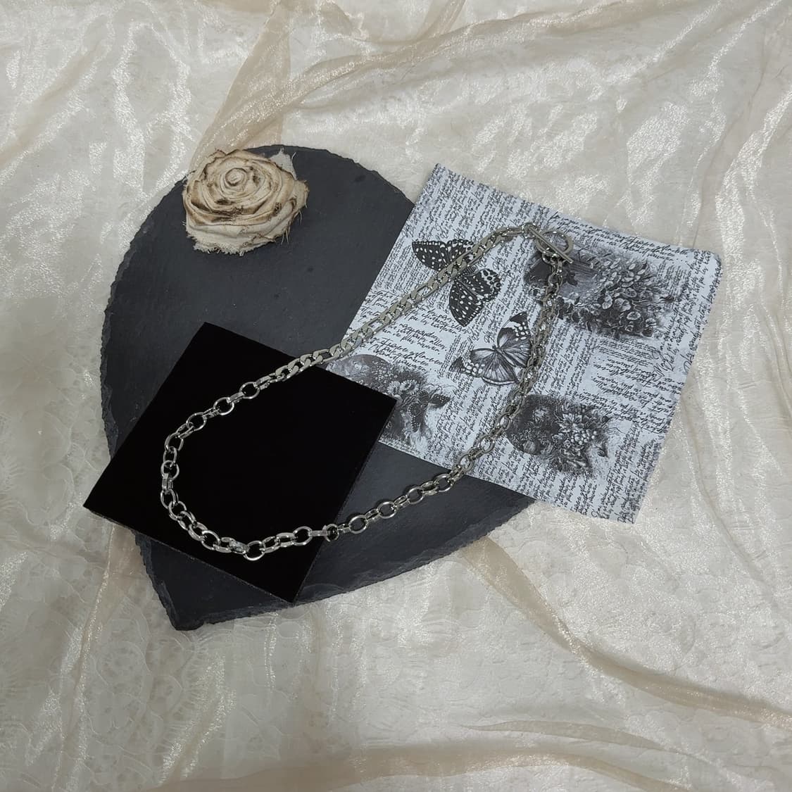 빈티지 체인 OT고리 목걸이 상품이미지2