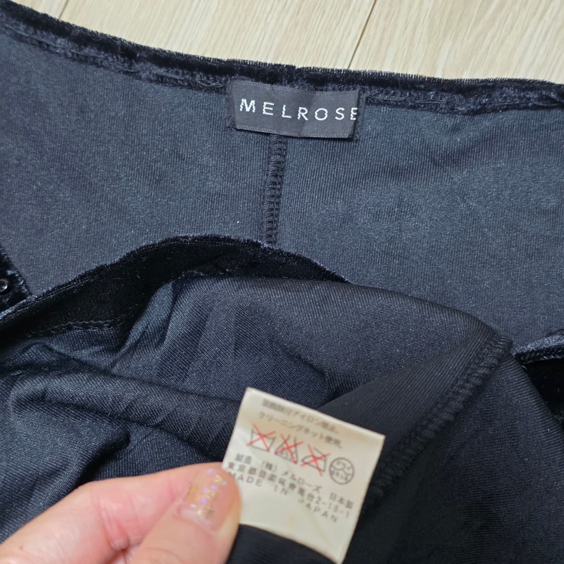 일본빈티지)블랙 벨벳 로맨틱 고딕로리타st 비즈 롱원피스 상품이미지5