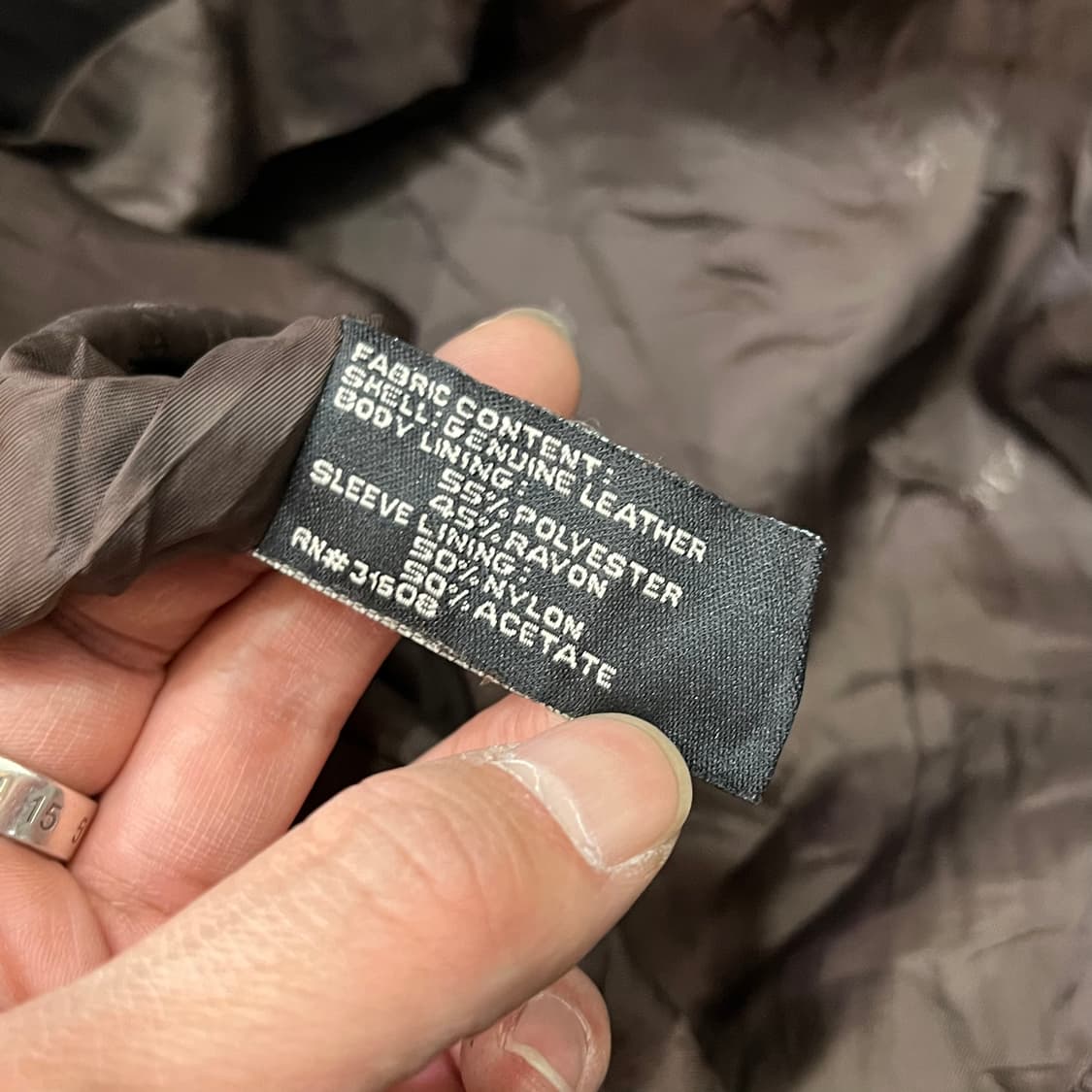 조스에이뱅크 레더 카라 자켓 y15017 상품이미지8