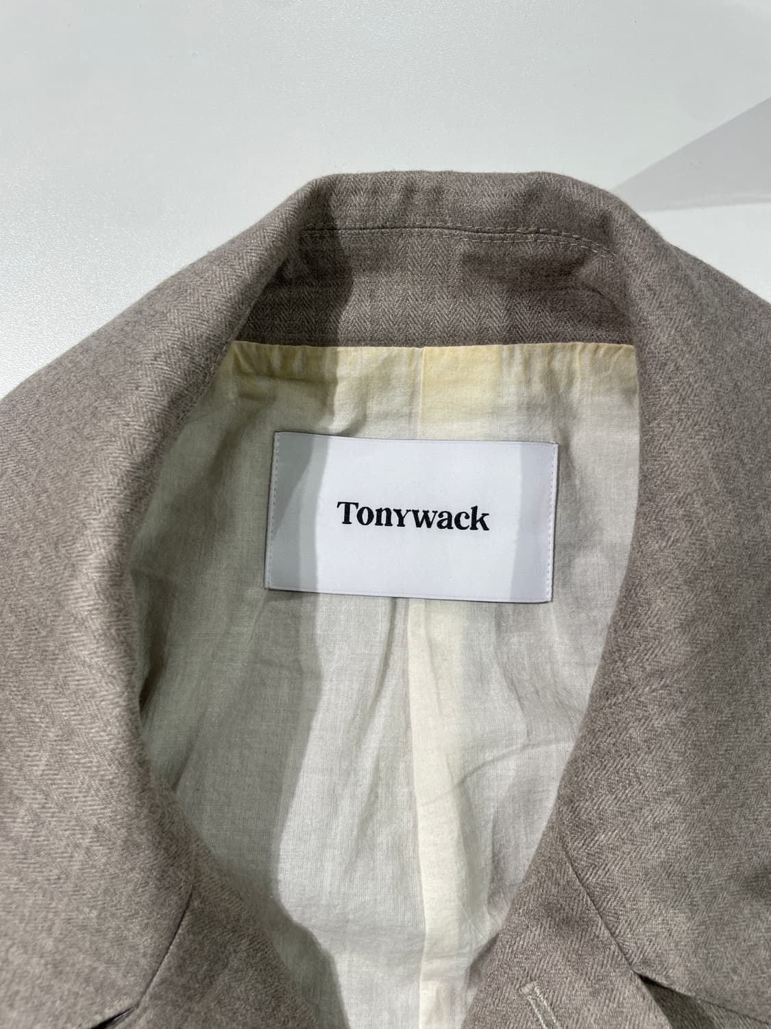 토니웩 샌드 패치 포켓 헤링본 울 필드 자켁 상품이미지7
