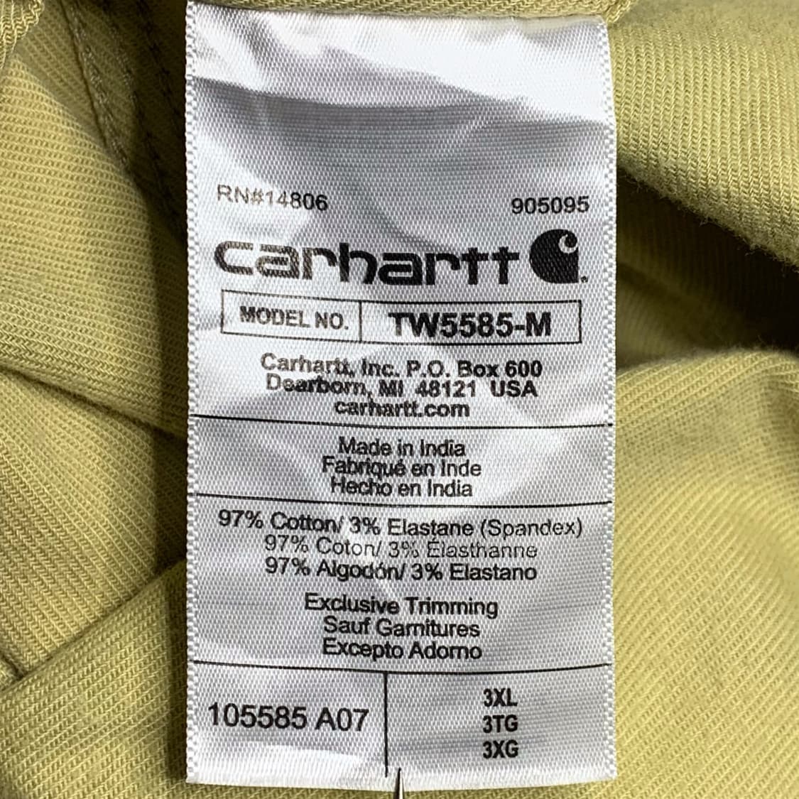 [3XL] 칼하트 러기드 플렉스 릴렉스드핏 카모플라쥬 워크셔츠 상품이미지5