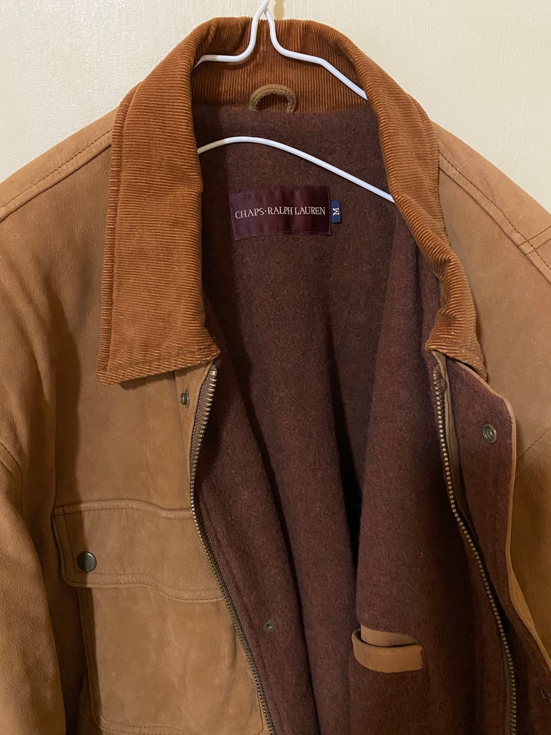 CHAPS •RALPH LAUREN 양가죽 울자켓 상품이미지3